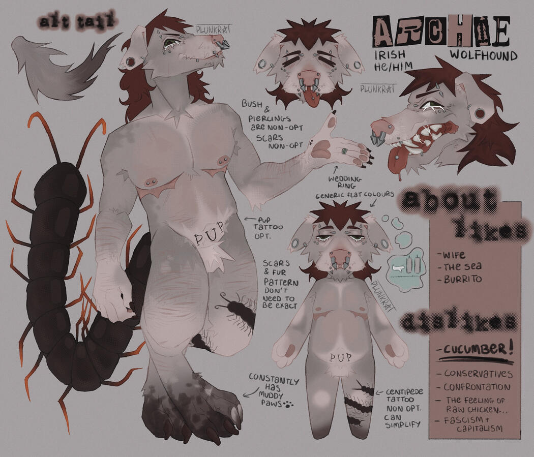 £105 - custom 1 full body, 1 chibi, 2 headshots, alt tail